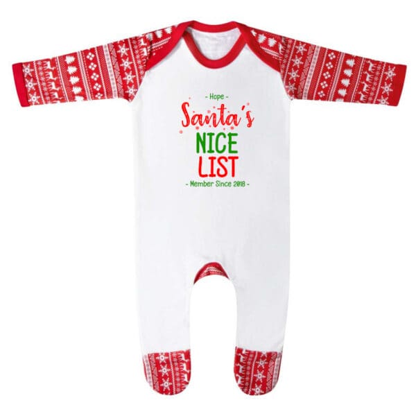 Red Christmas Design Babysuit - Nice List.jpg