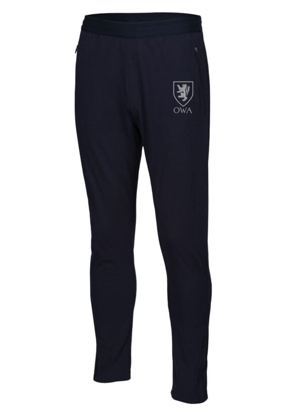 Tapered Stretch Track Pants Navy C903 (Silver Logo).jpg