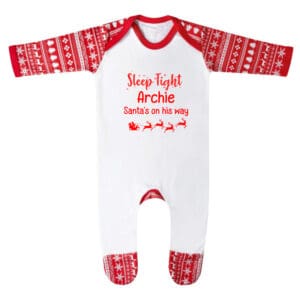 Red Christmas Design Babysuit - Sleep Tight.jpg
