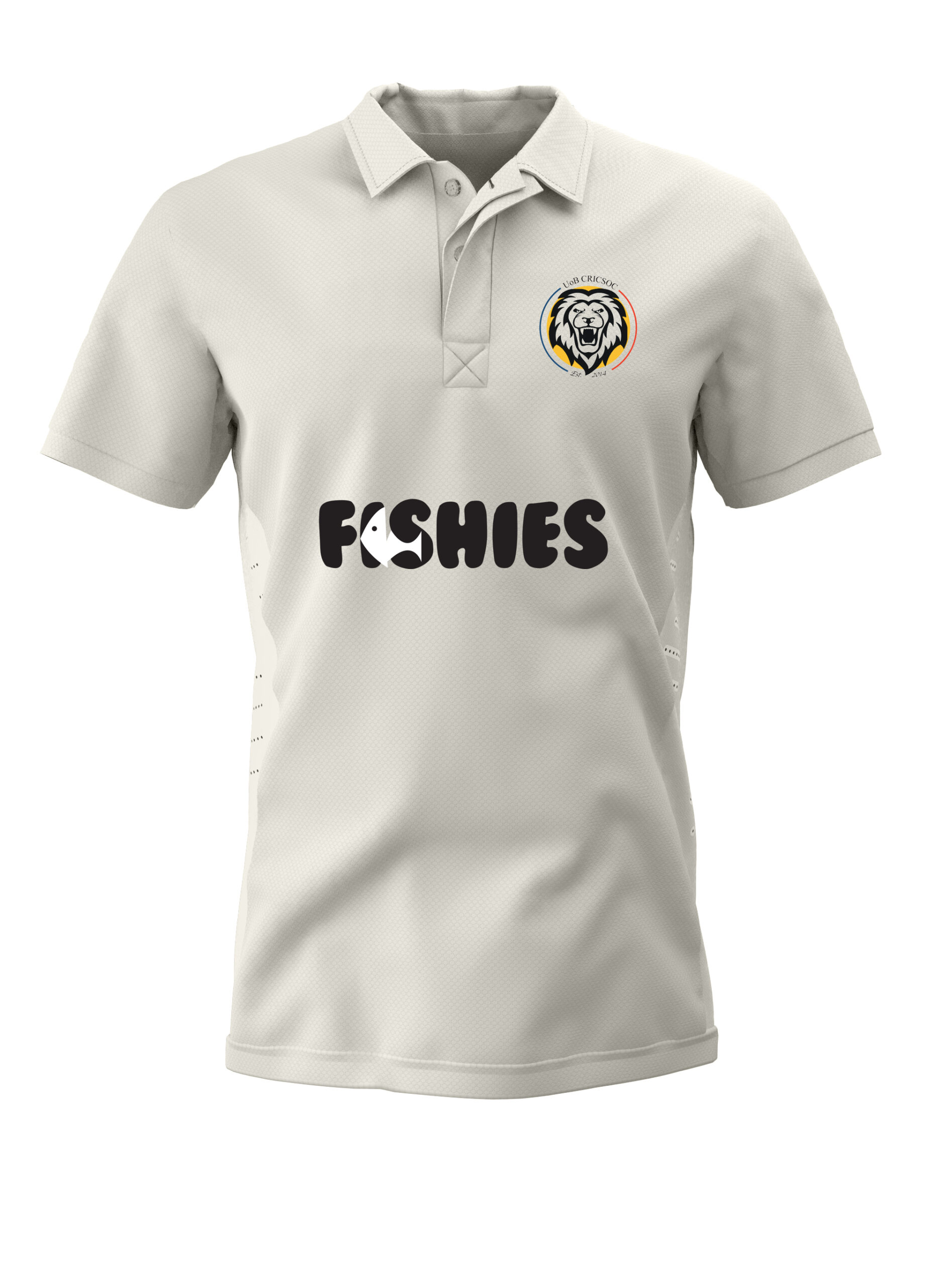 Cricket Shirt (H1) S/S - Cream -B'ham Uni Cricsoc