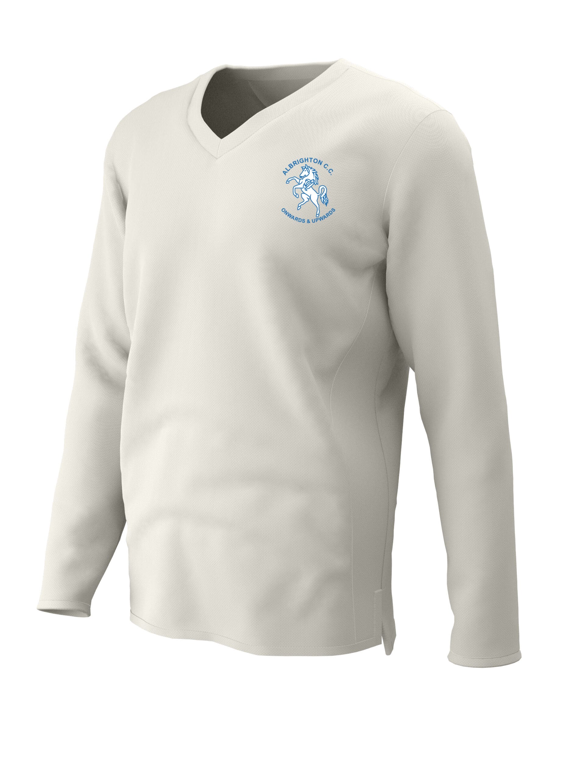 Cricket Sweater L/S (C7) Cream - Albrighton cc