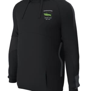 Hoodie (E874) Black/Black- Grasshoppers cc