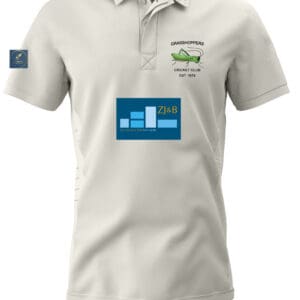Cricket Shirt (H1) S/S - Cream - Grasshoppers cc