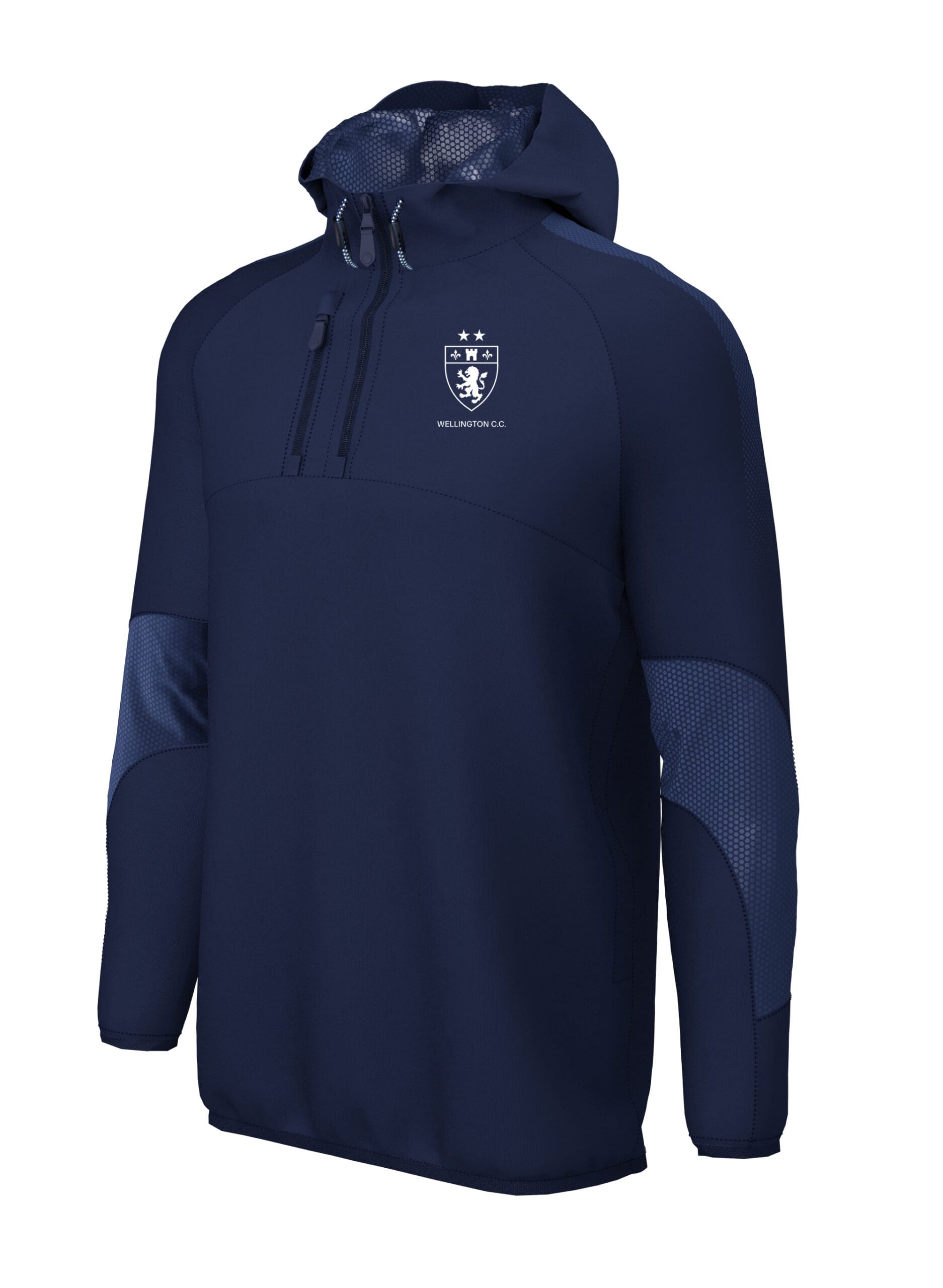 1/4 Zip Shell Jacket (E873) Navy - Wellington CC