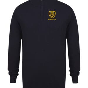 1/4 Zip Sweater - Navy - Bewdley CC