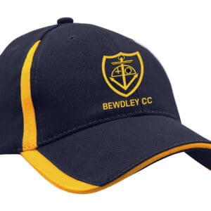 Baseball Style Cap (4014)  Navy/Yellow - Bewdley CC