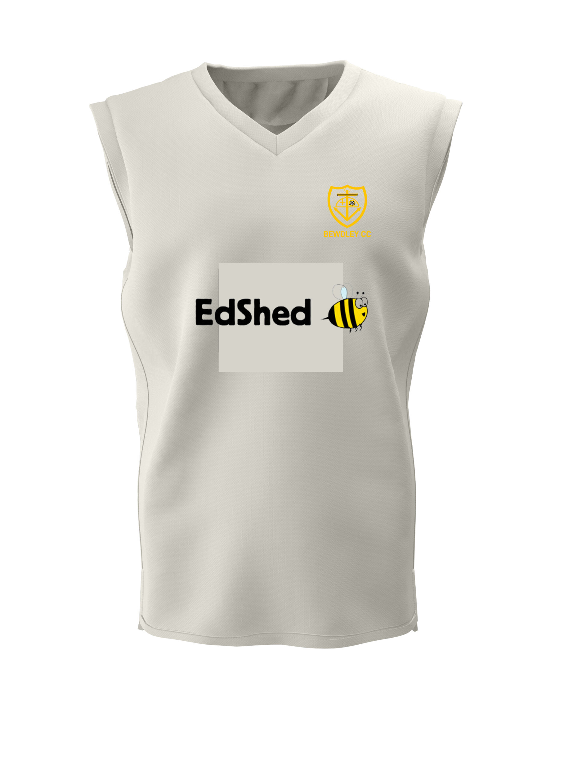 Cricket Slipover (H6) Cream - Bewdley CC (Junior)