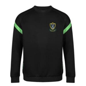 Crew neck jumper (928) - Black/Green Belbroughton