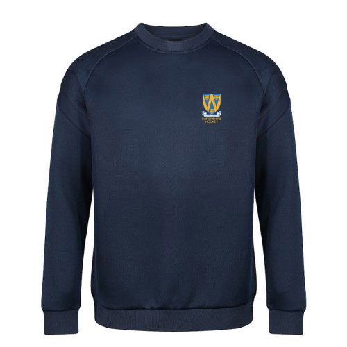 Crew neck jumper (928) - Navy/Navy Shropshire County Hockey