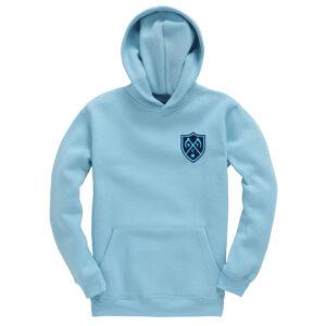 Junior Hoodie - W72K - Powder Blue - Belbroughton Tennis Club