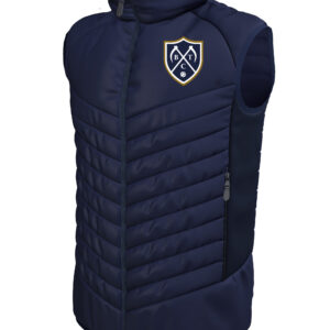 Padded Gilet (E870) BADGE 2 Navy - Belbroughton Tennis Club