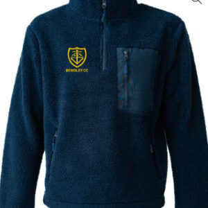 Unisex Borg Fleece Half Zip RV301 - Navy - Bewdley
