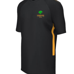 Training Tee (E865) Black/Amber - Condover CC
