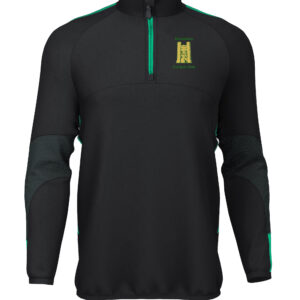 Pro Mid Layer 1/4 Zip (E868) Black/Green - Broadway cc