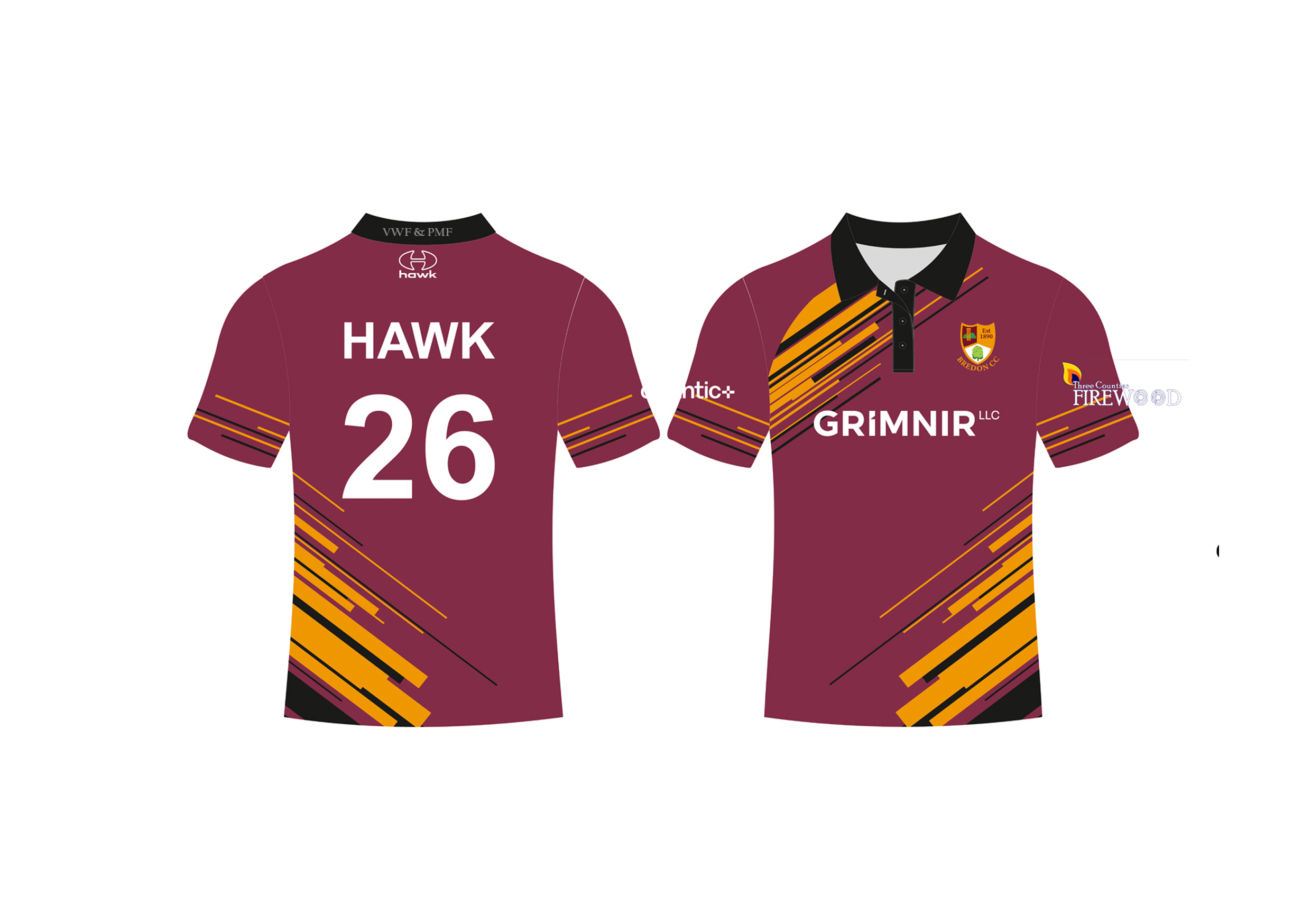 Bespoke T20 Cricket Shirt S/S - Bredon cc