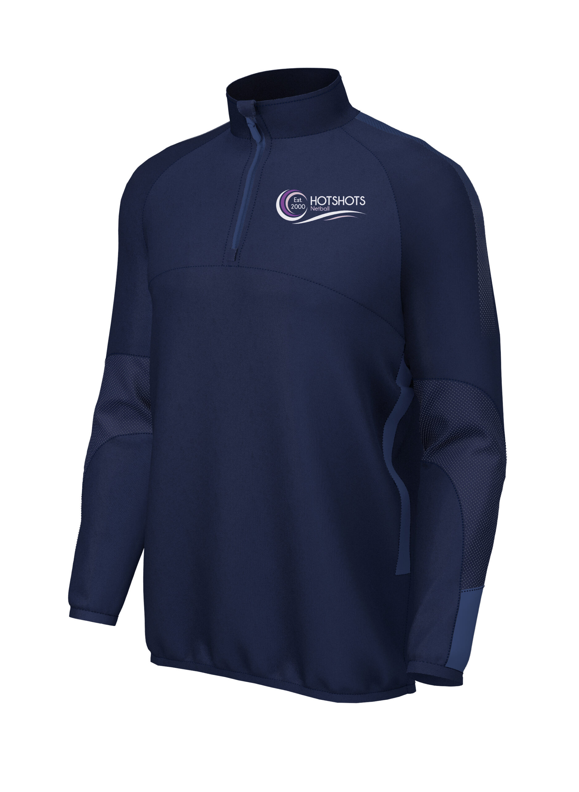 Pro Mid Layer 1/4 Zip (E868) Navy/Navy - Ludlow Netball Club