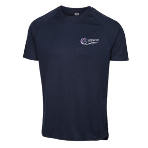 Training Tee (E865) Navy/Navy- Ludlow Netball Club