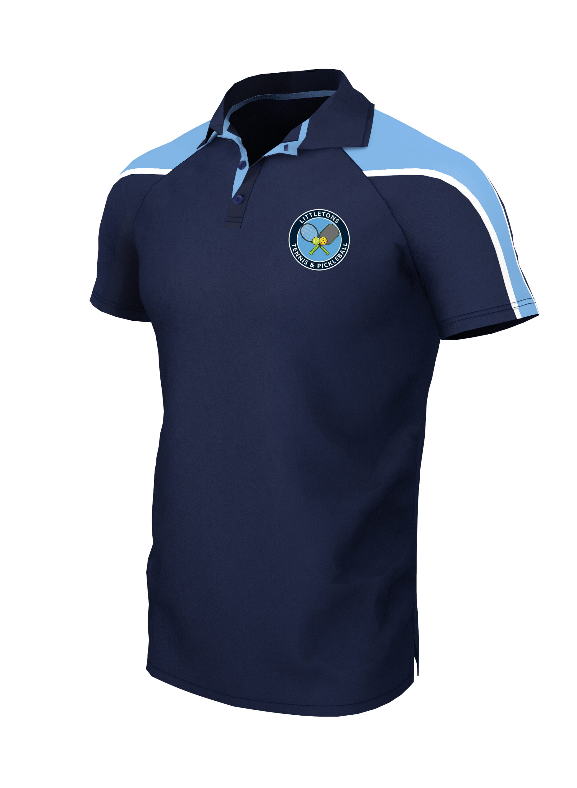 Polo Unisex (IG806) Navy/Sky - Littletons Tennis & Pickleball Club