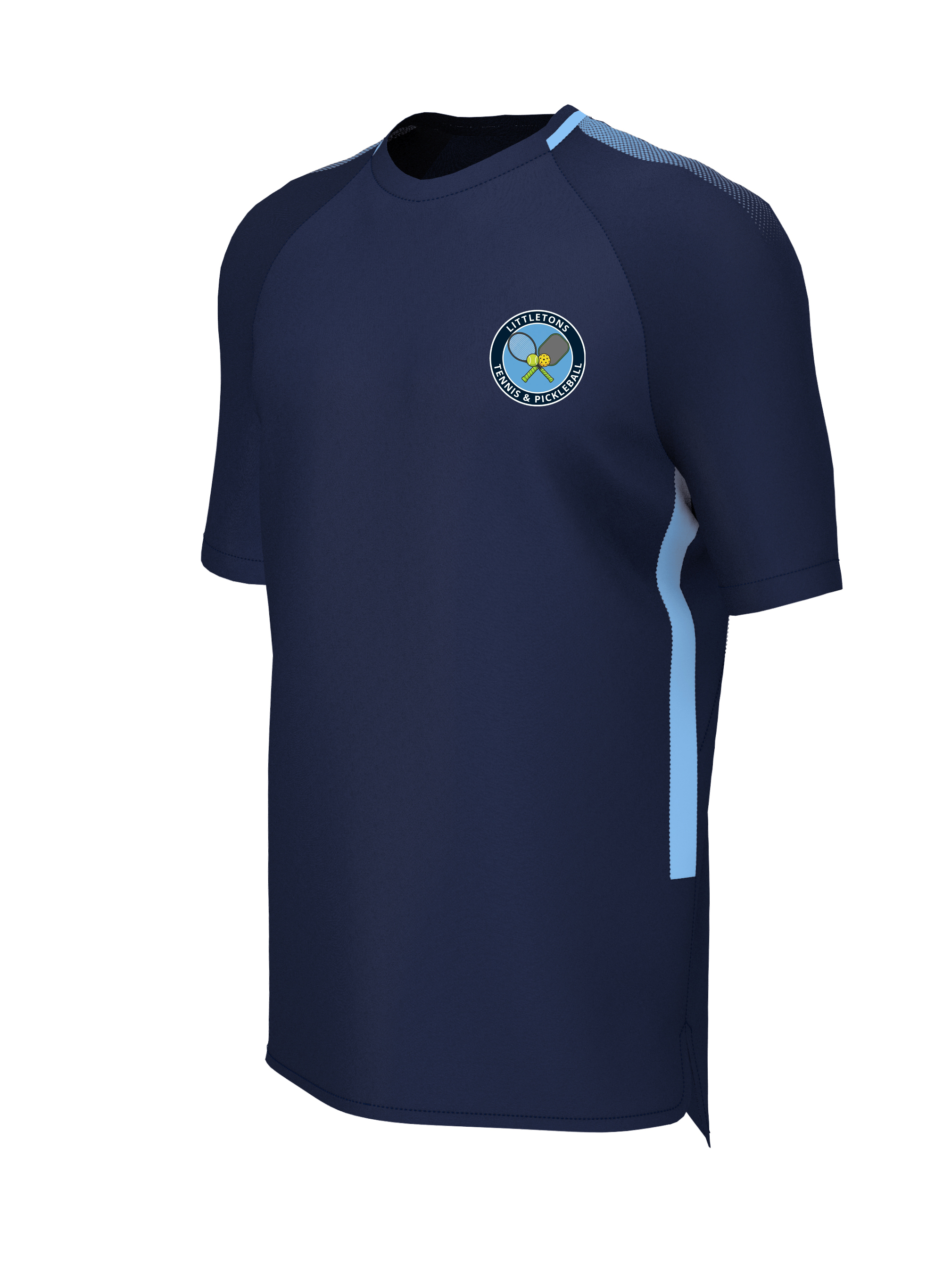 Training Tee (E865) Navy/Sky - Littletons Tennis & Pickleball Club
